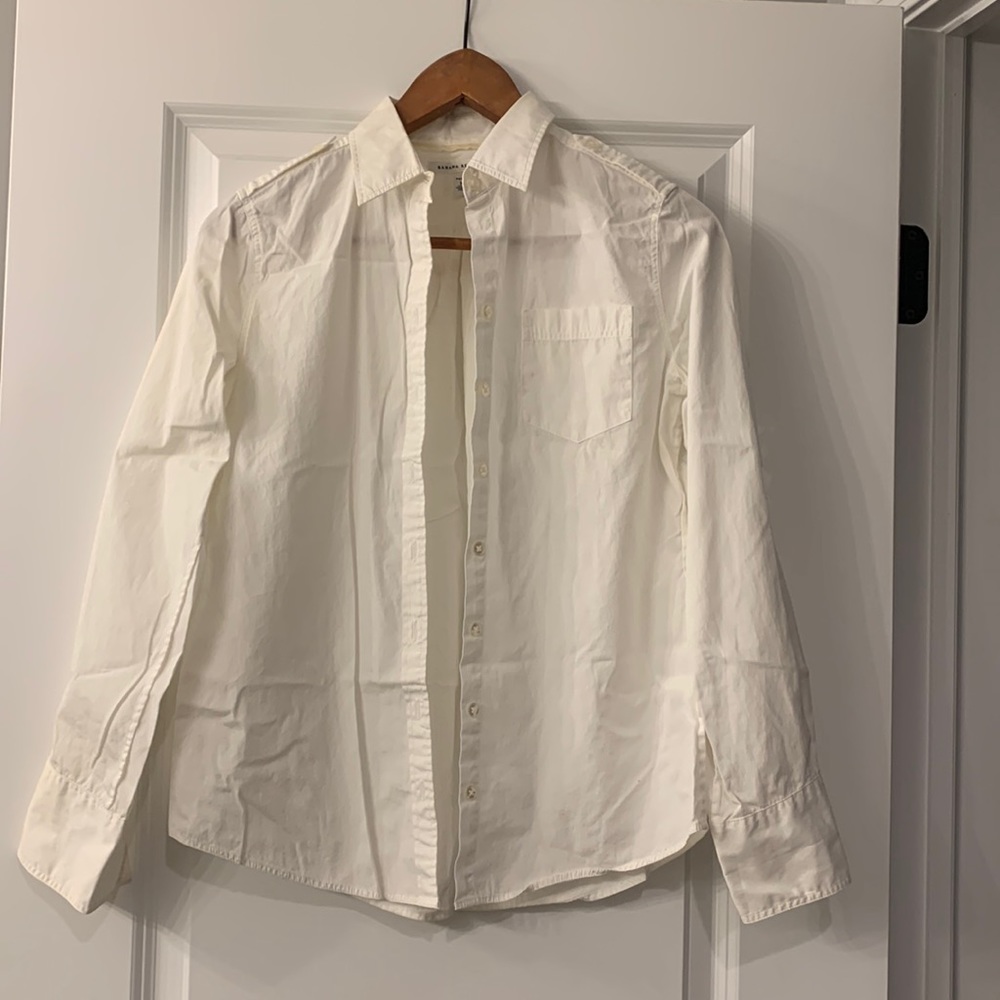 Banana republic white button down shirt. Size XS